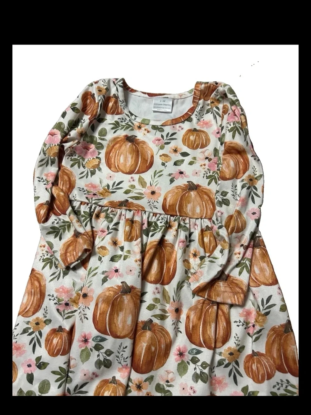 Girls 2t fall bundle set clothing pumpkin dress and outfit